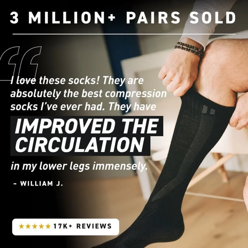 Hollow Black Compression socks